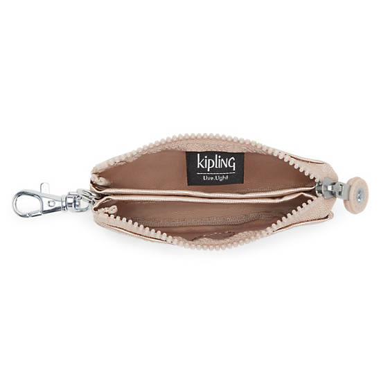 Kipling Creativity Mini Pouch Metallic Keychain Väska Vita | SE 1111TC